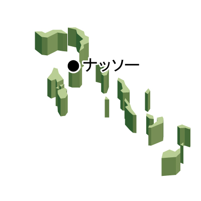 バハマ国無料フリーイラスト｜首都名・立体(緑)